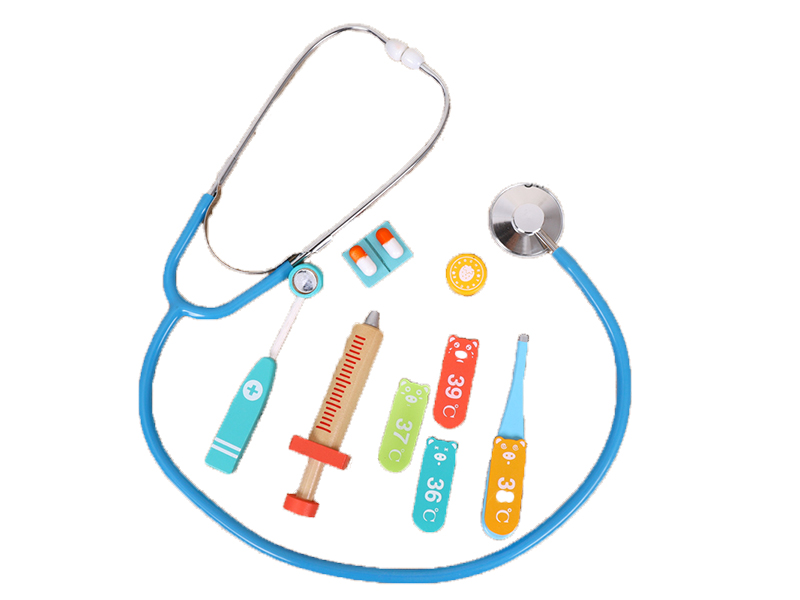 Wooden Doctor Stethoscope Set 6pcs