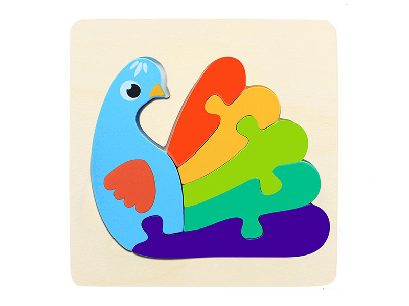 Wooden Puzzle Peacock