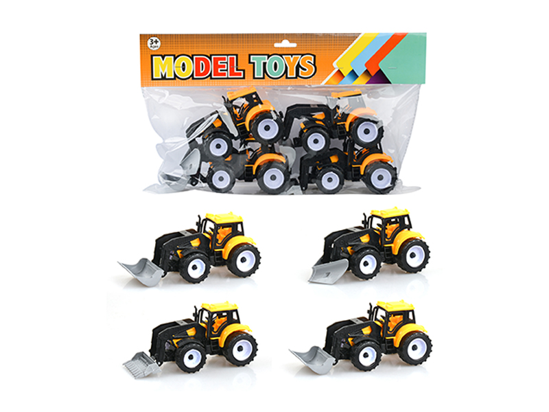 4Pcs Friction Medium Engineering Vehicle
