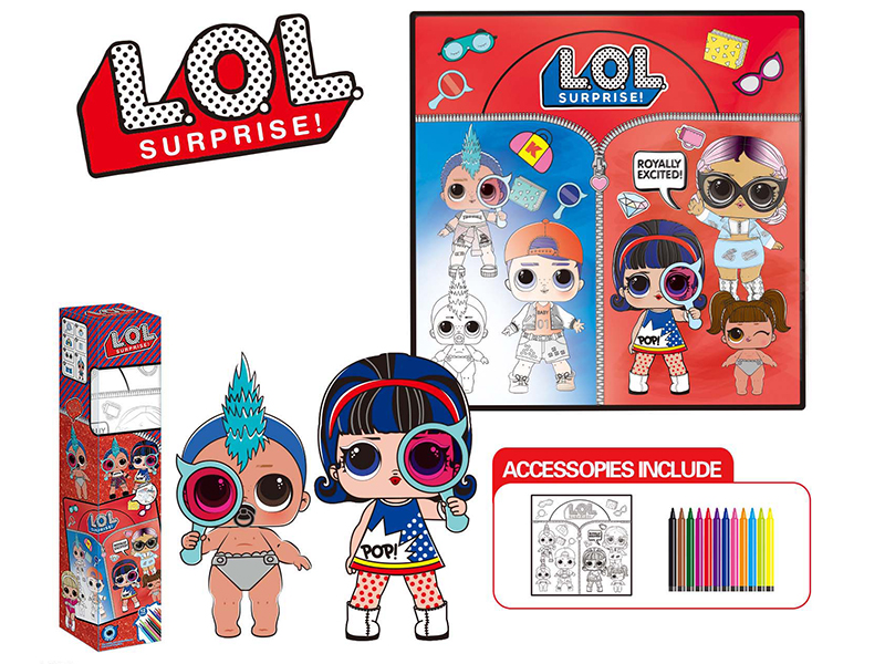 L.O.L Washable Coloring Mat 80*80CM