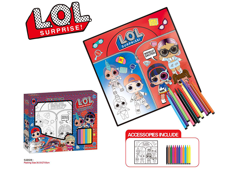 L.O.L Washable Coloring Mat
