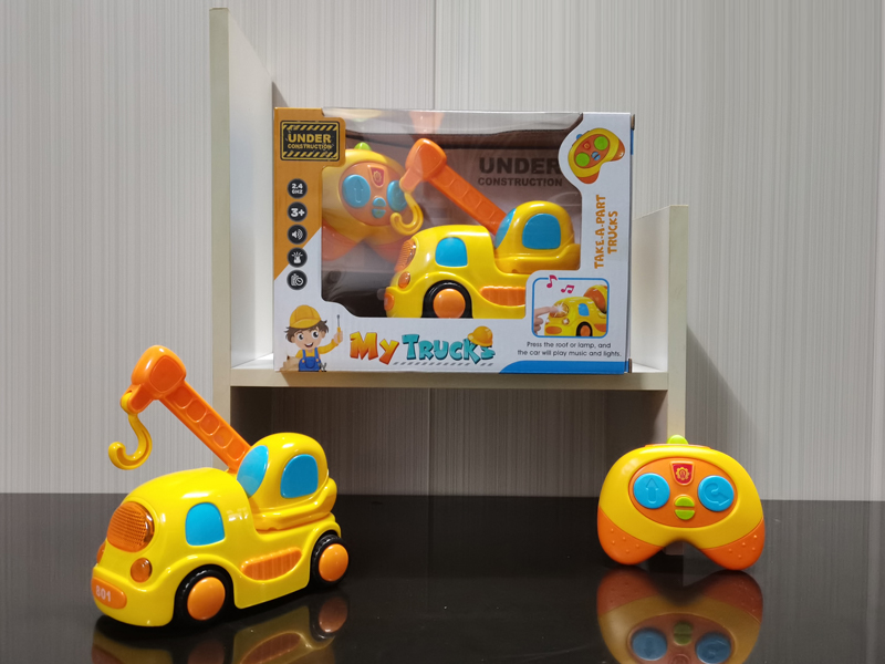 2.4G R/C Cartoon Engineering Crane With Sound And Light