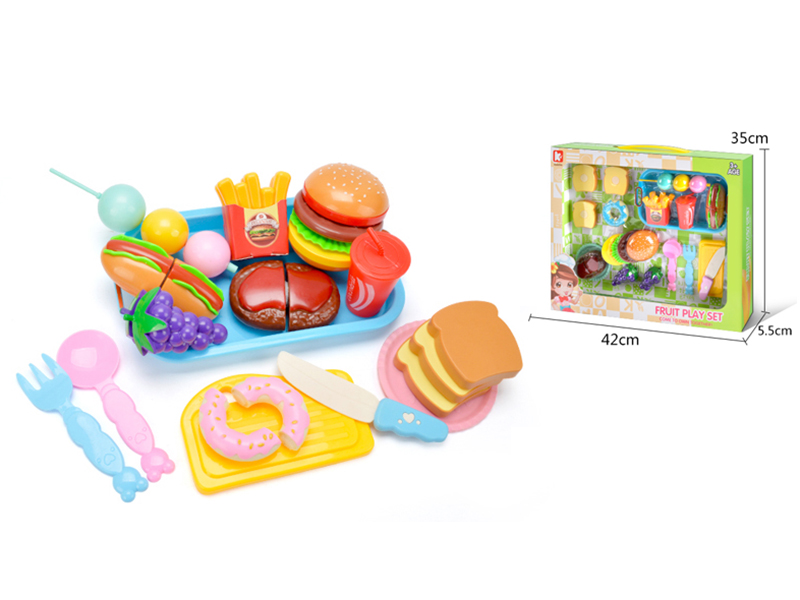 Fast Food Pastry Cutting Toys 15pcs