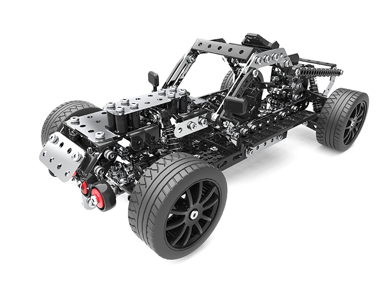 DIY Stainless Steel Buggy Car 618pcs