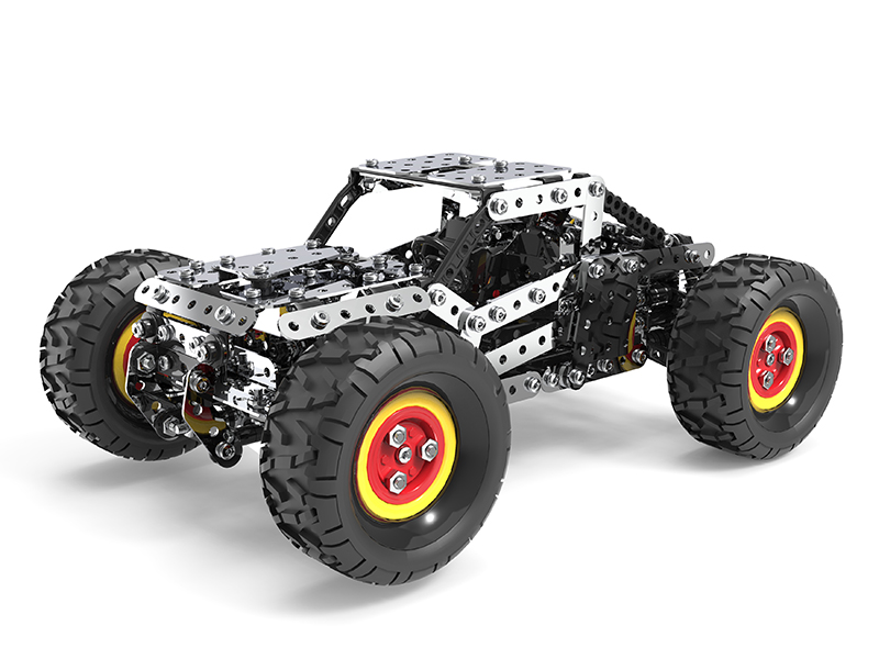 DIY Stainless Steel Monster Truck 694pcs
