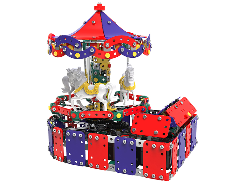 DIY Electric Rotating Amusement Park 945pcs