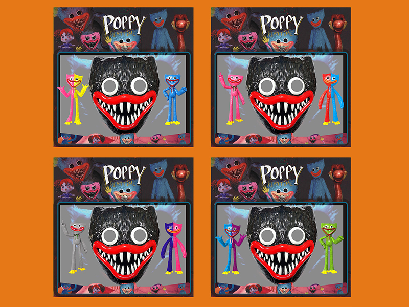 21.5CM Poppy Playtime Mask + 2 Poppy Playtime Doll