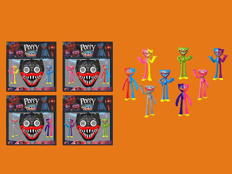 21.5cm  Poppy Playtime Mask + 2 Poppy Playtime Doll