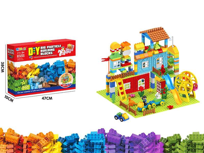 310PCS Villa Amusement Park Building Blocks +2 Base Plates
