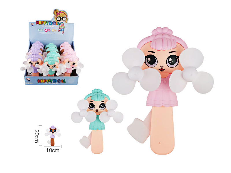 Surprise Doll Double Head Fan Toy