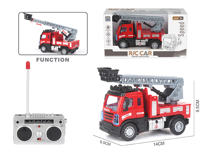 R/C 4CH Fire Ladder Truck (Square Head)