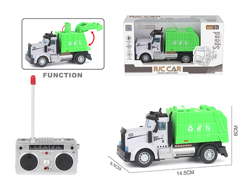 R/C 4CH Sanitation Garbage Truck (Long Head)