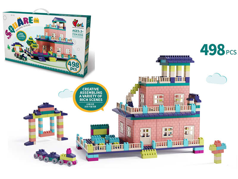 Square Building Blocks 498pcs