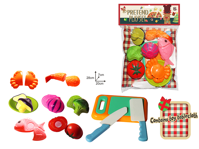Cutting Food Set(Contains Toy Tablecloth)