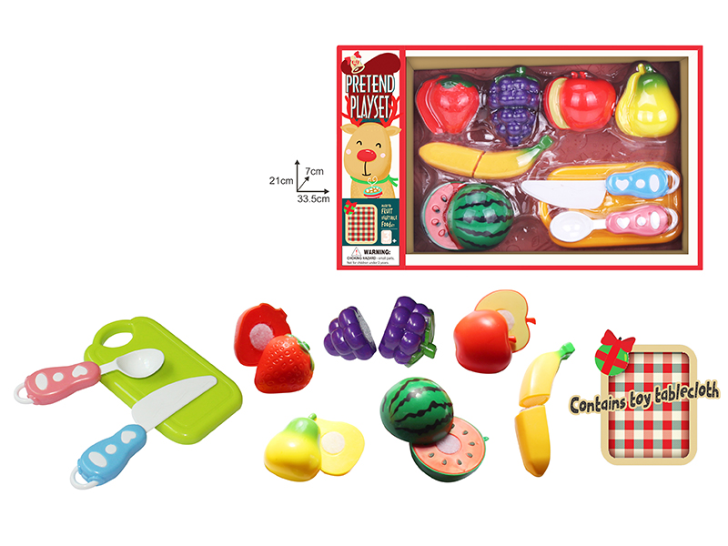 Cutting Fruits Set(Contains Toy Tablecloth)