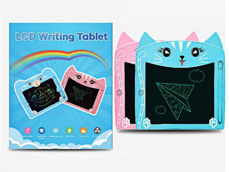 Cartoon Cat Monochrome Handwriting LCD Tablet