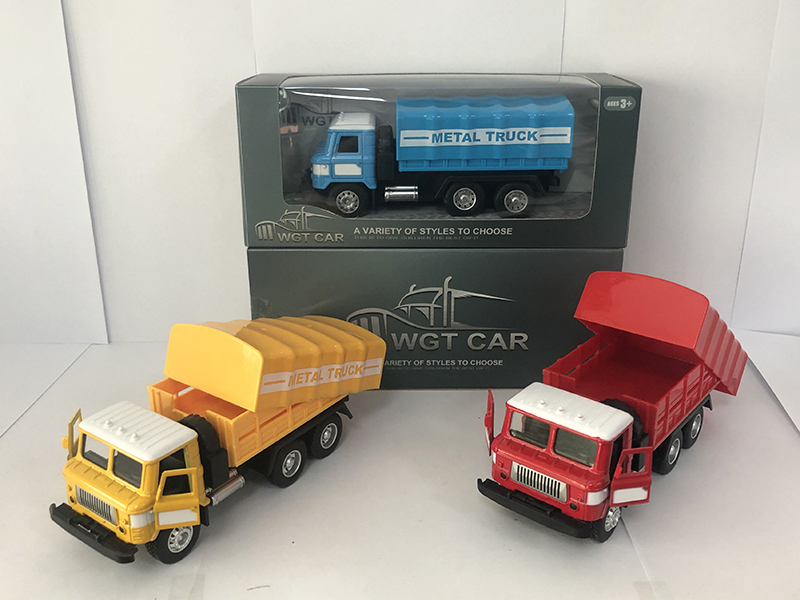 Pull Back Transport Truck With Light And Sound,The Door Can Opened