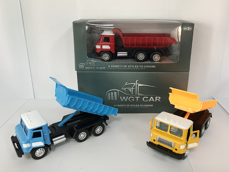 Pull Back Dump Truck With Light And Sound,The Door Can Opened