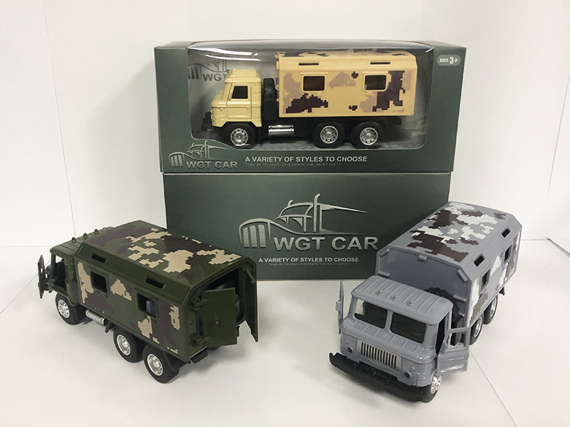 Pull Back Military Medical Truck With Light And Sound,The Door Can Opened