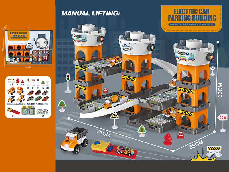 Manual Lifting Engineering Parking Lot Building
