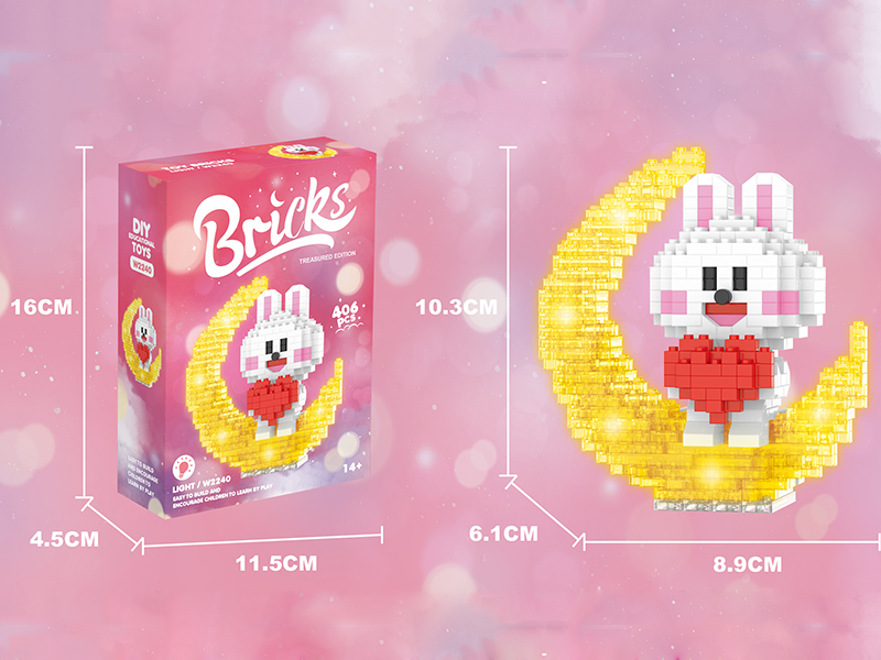 Micro Particle Building Blocks - Moon Cute Rabbit 406PCS
