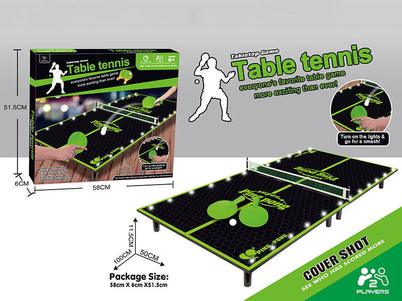 Wooden Ping-Pong Table (With Light)
