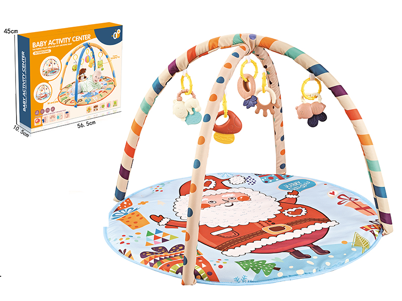 Baby Fitness Blanket With Plastic Baby Rattle