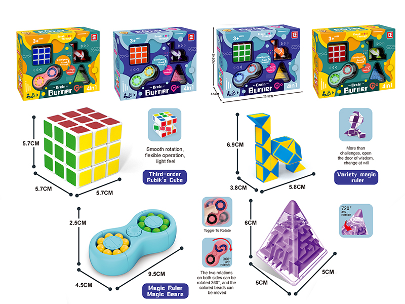 Maze Rubik's Cube Decompression Toys Set