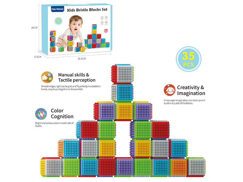 Kids Bristle Blocks Set 35PCS