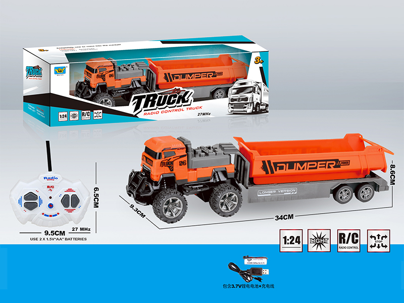 1:24 R/C 4Ch Tractor With Lights