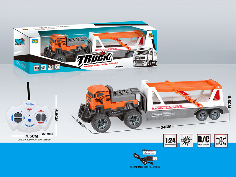 1:24 R/C 4Ch Tractor With Lights