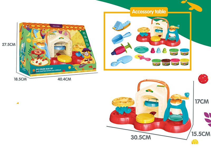 Pizza House DIY Color Mud Set