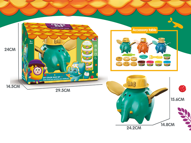 Elephant Food House DIY Color Mud Set