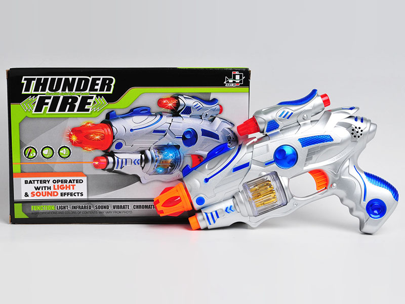 Telescopic Electric Gun With Sound And Light,Vibrate