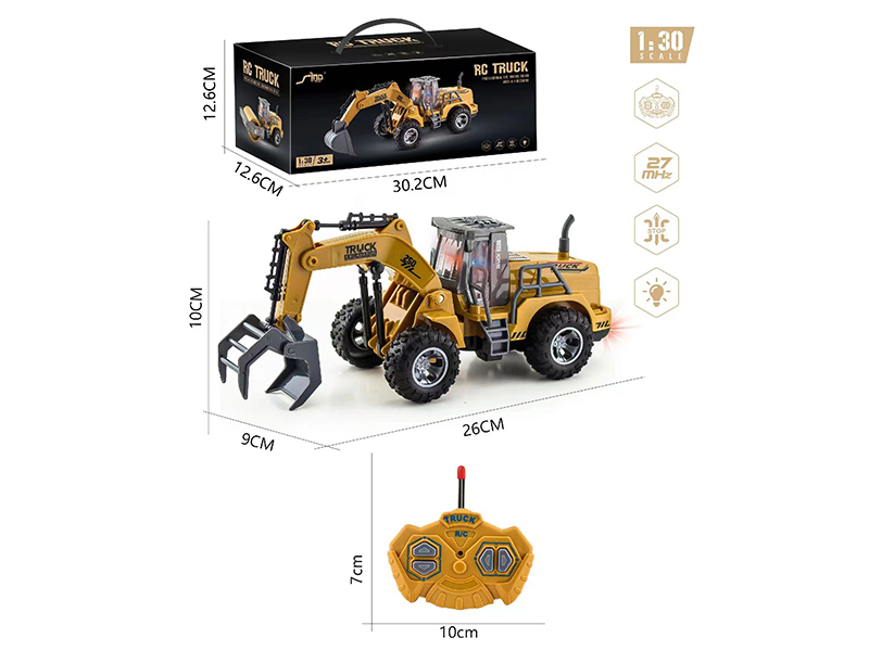 1:30 4Ch R/C High Boom Gripper Engineering Vehicle With Light