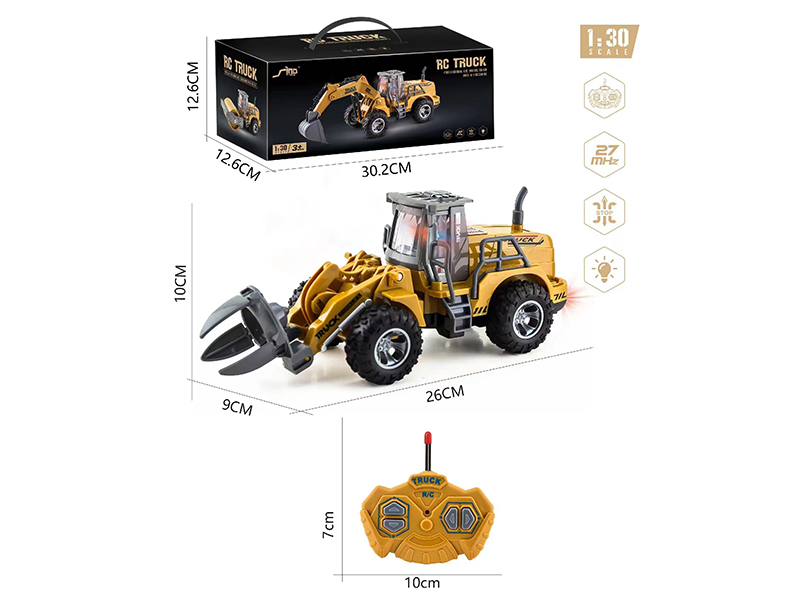 1:30 4Ch R/C Flat Arm Split Engineering Vehicle With Light