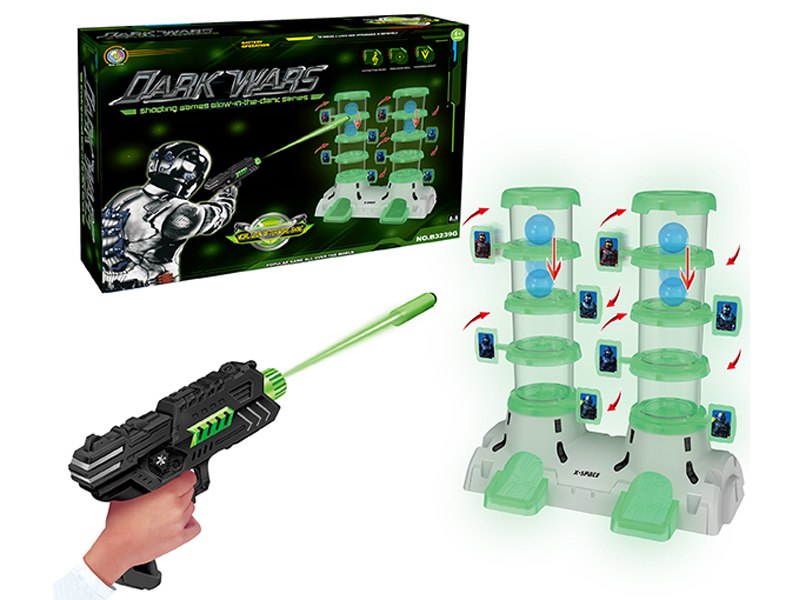 Cylindrical Double-Layer Luminous Shooting Toy