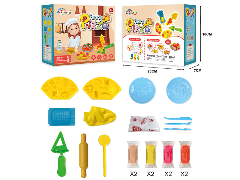 Funny Pizza Color Clay