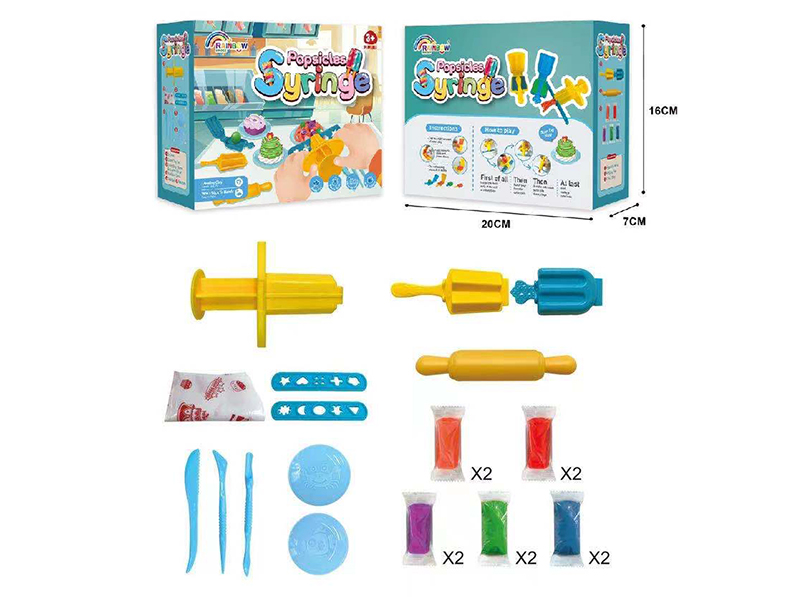 Color Clay Popsicles Syringe
