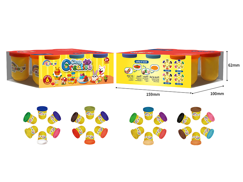 24 Colour 50g Cup Color Clay