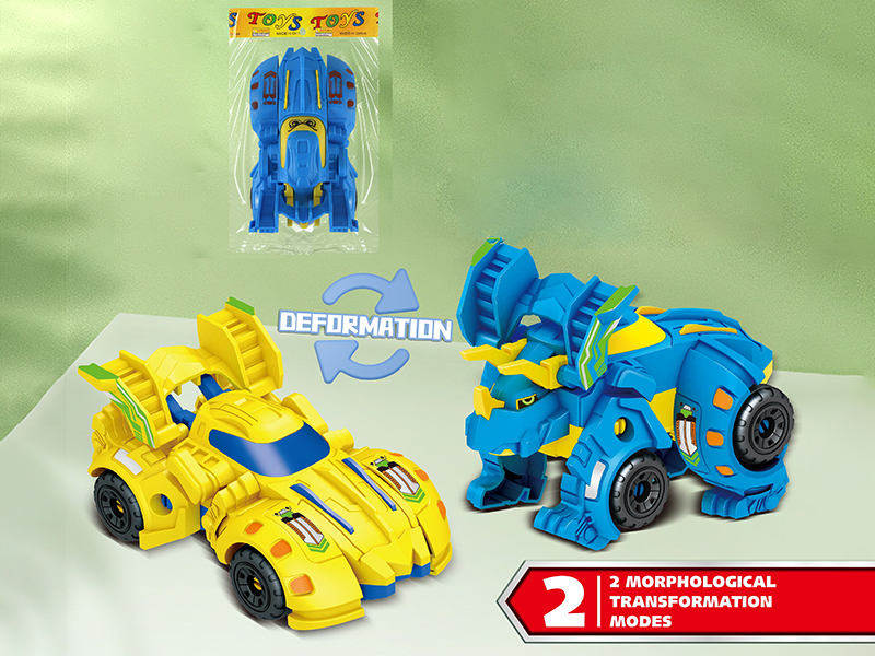 Deformation Triceratops Car