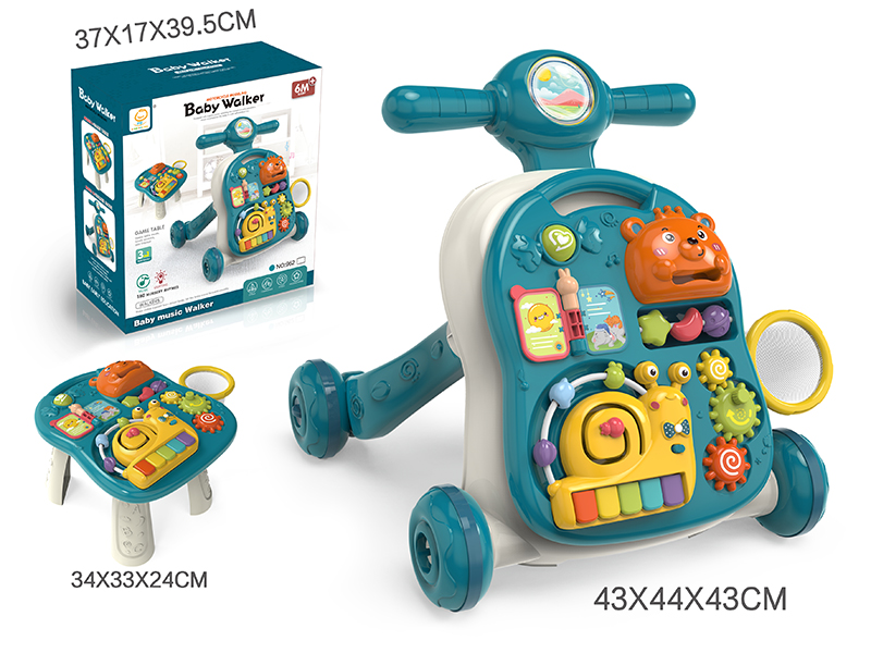 Dark Blue Baby Walker 3 In 1