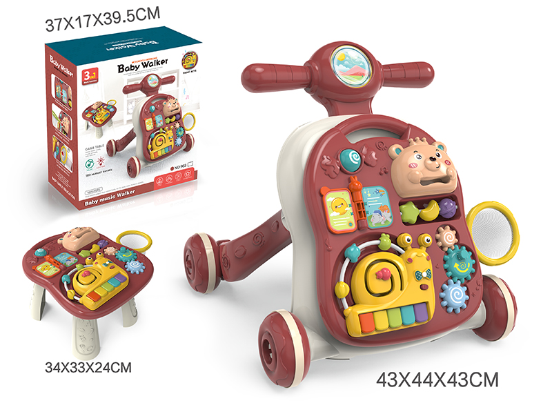 Red Baby Walker 3 In 1