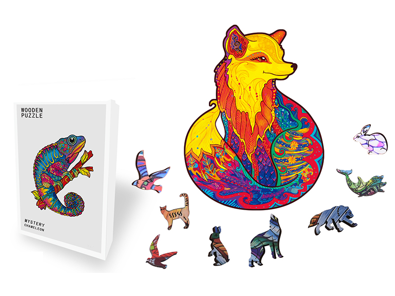 181PCS Special Shaped Wooden Puzzle Irregular Three-Dimensional Animal Puzzle