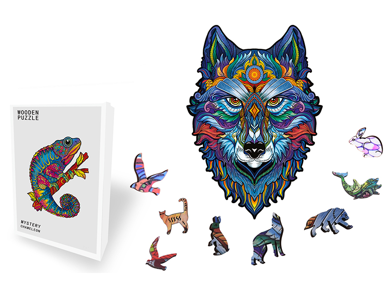 200PCS Special Shaped Wooden Puzzle Irregular Three-Dimensional Animal Puzzle