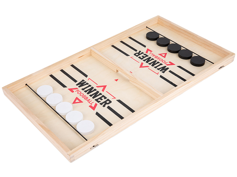 Fast Sling Puck Game Wooden Toy(Small)