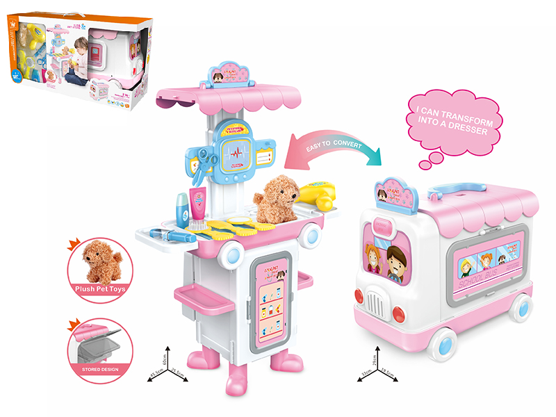 2 In 1 Deformation Bus Pet Shop