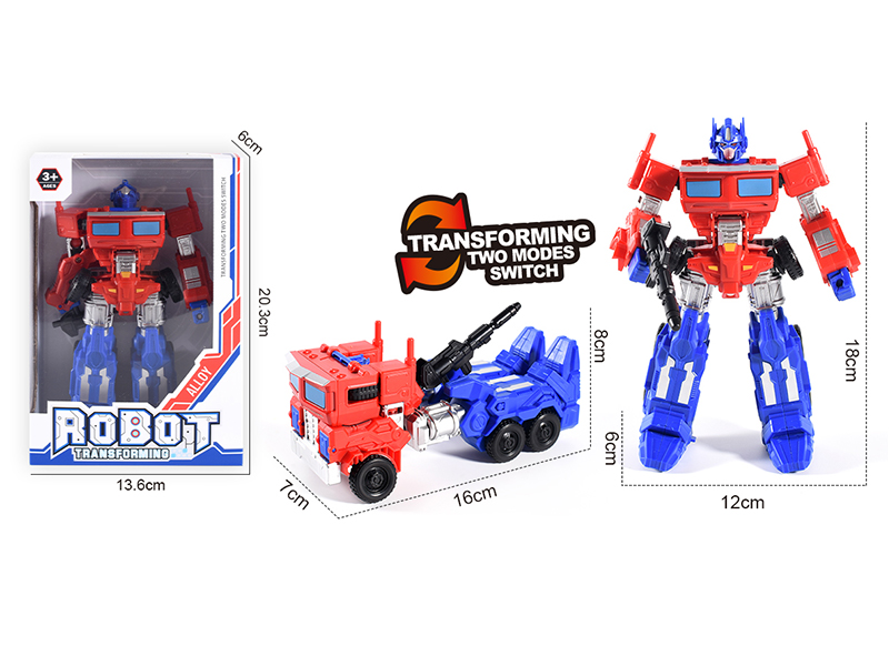 Optimus Prime Diy Semi Alloy + Abs Deformed Building Block