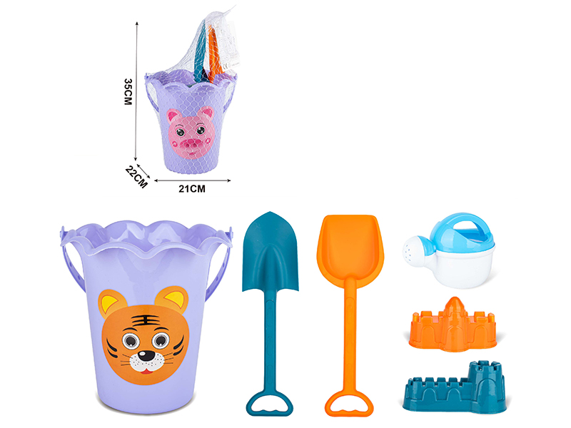 6pcs Large Size Sand Bucket Set