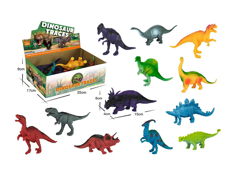 12PCS 6.5 Inch Dinosaur